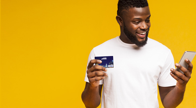 Man looking at phone