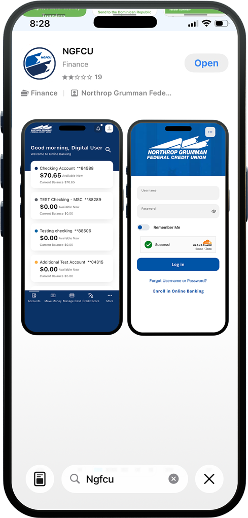 Iphone image showcasing new mobile app